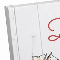 Deck the Halls Reindeer Canvas Wall Art