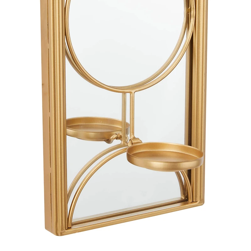 CosmoLiving by Cosmopolitan Gold Metal Modern Wall Sconce