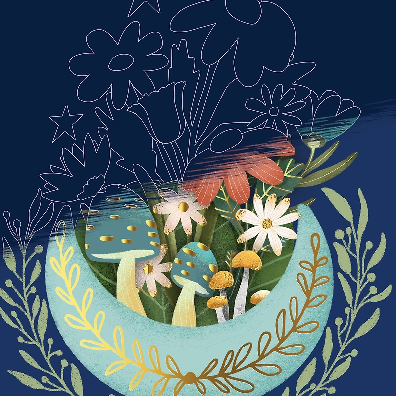 Brea Reese™ 6" x 8" Spring Garden Scratch Art Paper Pad