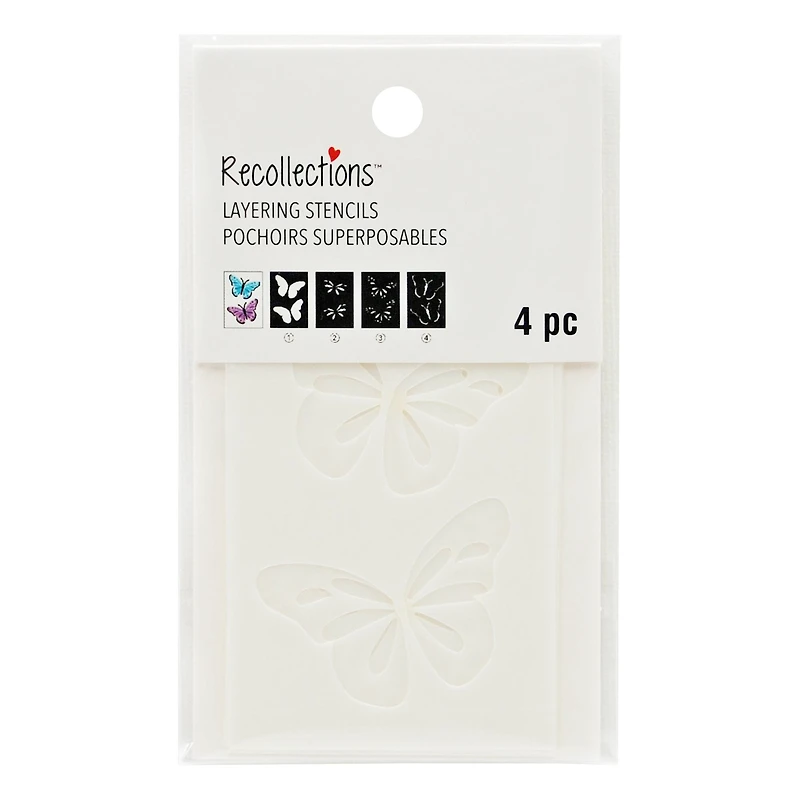 Butterfly Layering Stencils by Recollections