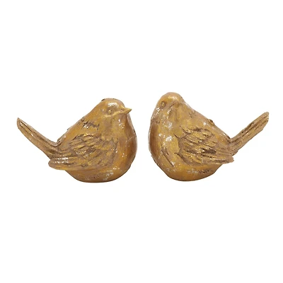 Farmhouse Polystone Bird Sculpture Set