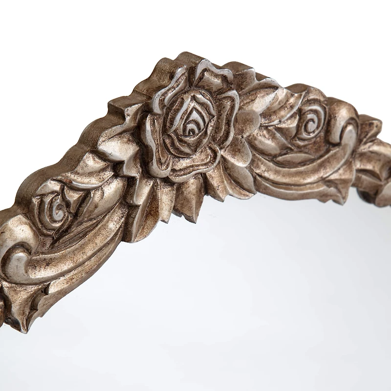 Habitat Alaric 21.5" Pewter Rosette Framed Mirror