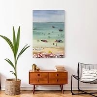 Day On The Beach 24" x 36" Canvas Wall Art