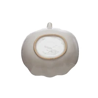 6.75" White Pumpkin Ceramic Bowl by Ashland®