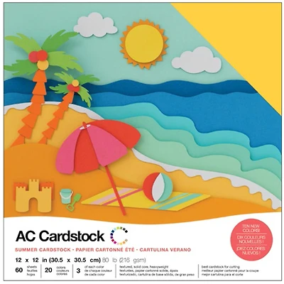 American Crafts™ Summer Variety Cardstock Pack 12" x 12"