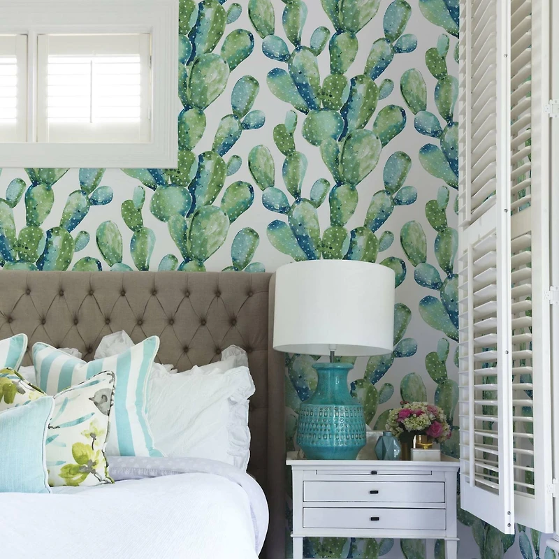 RoomMates Prickly Pear Cactus Peel & Stick Wallpaper