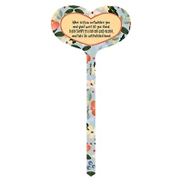 15" Aluminum When Sorrow Remembrance Marker Garden Stake