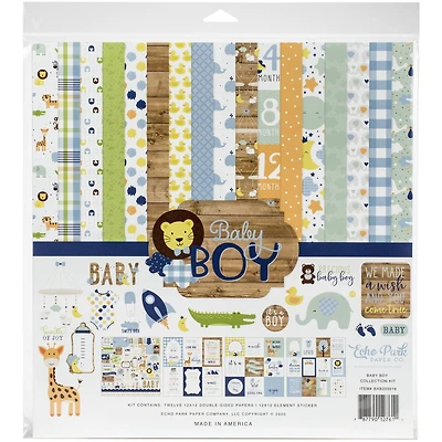 Echo Park™ Paper Co. Baby Boy Collection Kit, 12" x 12"