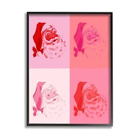 Stupell Industries Pop Style Pink Santa Claus Framed Giclee Art