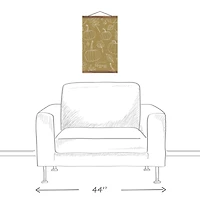 Mustard Yellow Count Your Blessings Hanging Canvas