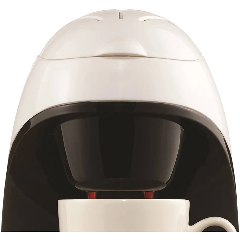Brentwood White Single-Serve Coffee Maker with Porcelain Mug