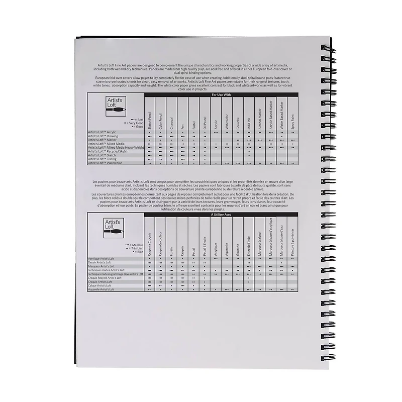 7" x 10" Black 92lb. Mixed Media Pad by Artist's Loft®