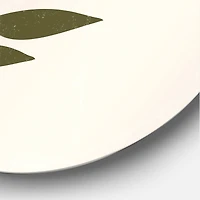 Designart - Abstract Geometrical Sun and Moon With Leaf V