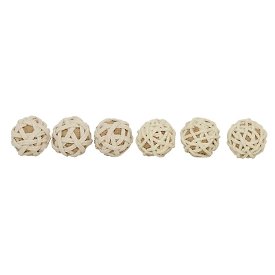 4" Natural Jute Vase Filler Orbs, 6ct.