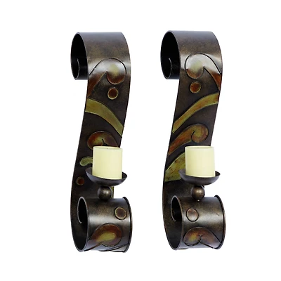 19" Metal Traditional Wall Sconce Set, 2ct.
