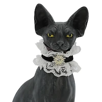 7.5" Black Sphynx Cat Tabletop Accent by Ashland®