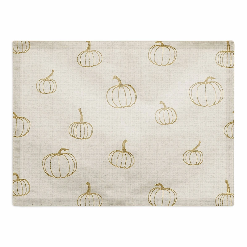 Mini Pumpkin Pattern Cotton Twill Placemat