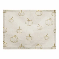 Mini Pumpkin Pattern Cotton Twill Placemat