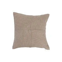 Hello Honey® Natural Woven Linen Blend Pieced Pillow
