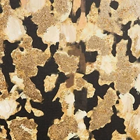  30" x 59" Black Polystone Tree with Gold Foil Accents Framed Wall Art