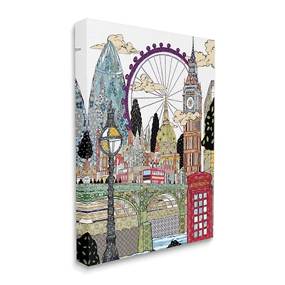 Stupell Industries Arabesque London Landmarks Canvas Wall Art