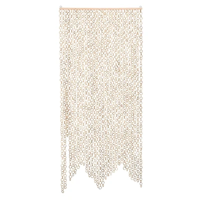Hello Honey® Beige Chain Link Bamboo Curtain
