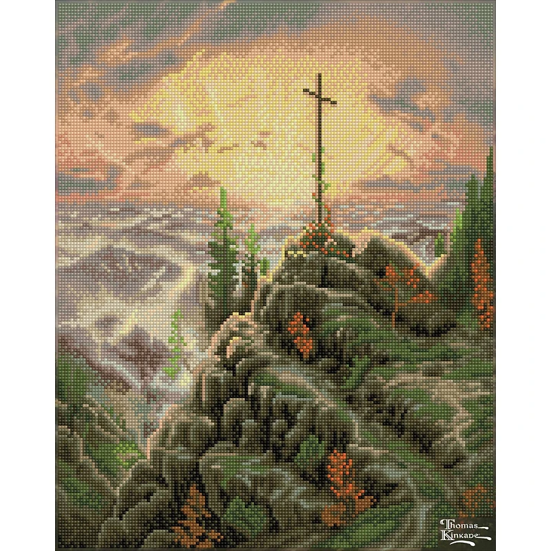 Diamond Dotz® Intermediate Level Thomas Kinkade Sunrise Diamond Painting Kit