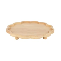10" Wood Scallop Tray by Ashland®