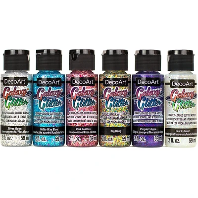 DecoArt® Galaxy Glitter™ 6 Color Unicorn Paint Set