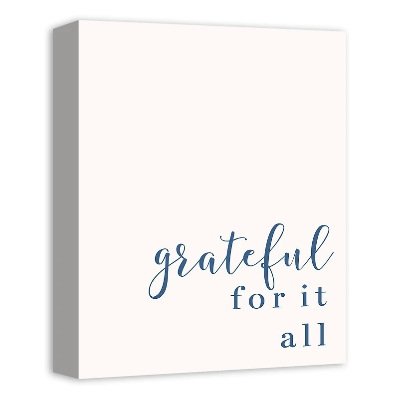 Grateful for It All 11" x 14" Canvas Wall Art