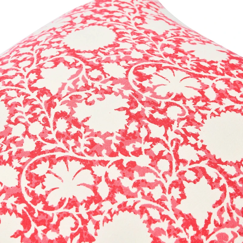 Hello Honey® Red Ivy Print Pillow Cover