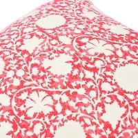 Hello Honey® Red Ivy Print Pillow Cover