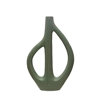 Hello Honey® Bloomingville 15" Matte Blue Stoneware Sculptural Vase