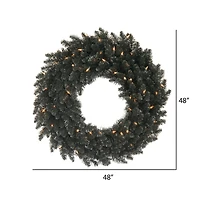 48" Black Fir Christmas Wreath