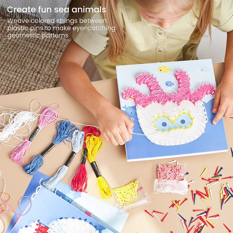 Arteza® Kids Sea Animals String Art Set