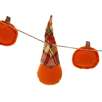 Glitzhome® 6ft. Fall Gnomes Fabric Garland