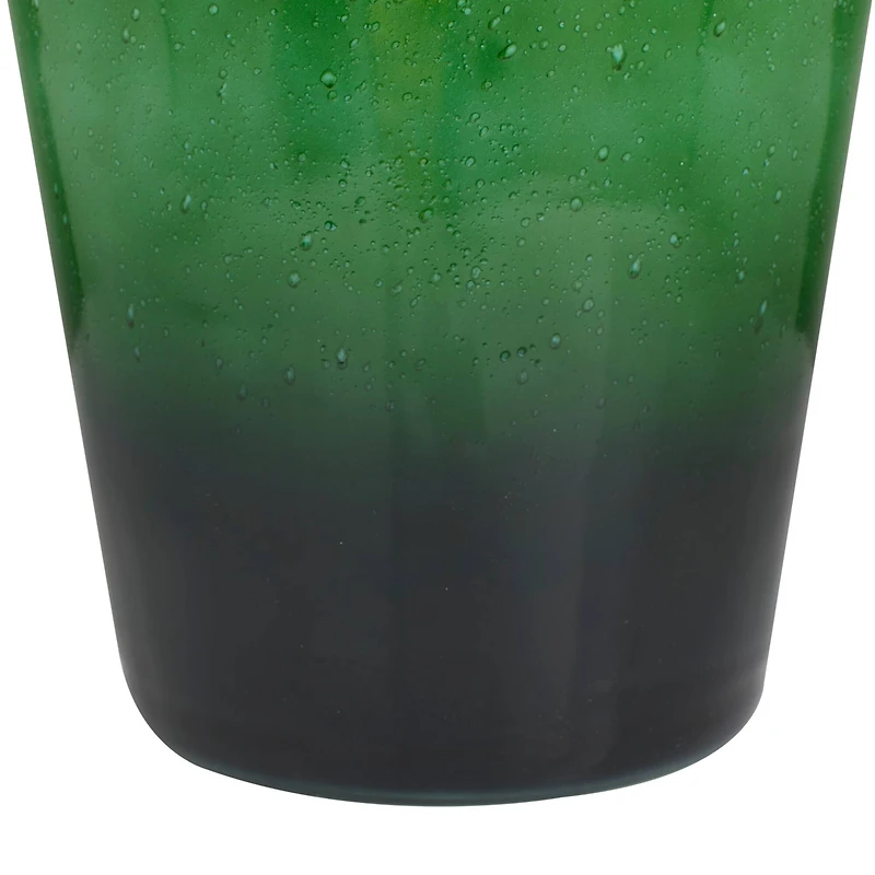 The Novogratz Green Glass Modern Vase, 21" x 12" x 12"