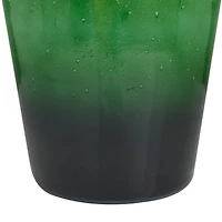 The Novogratz Green Glass Modern Vase, 21" x 12" x 12"