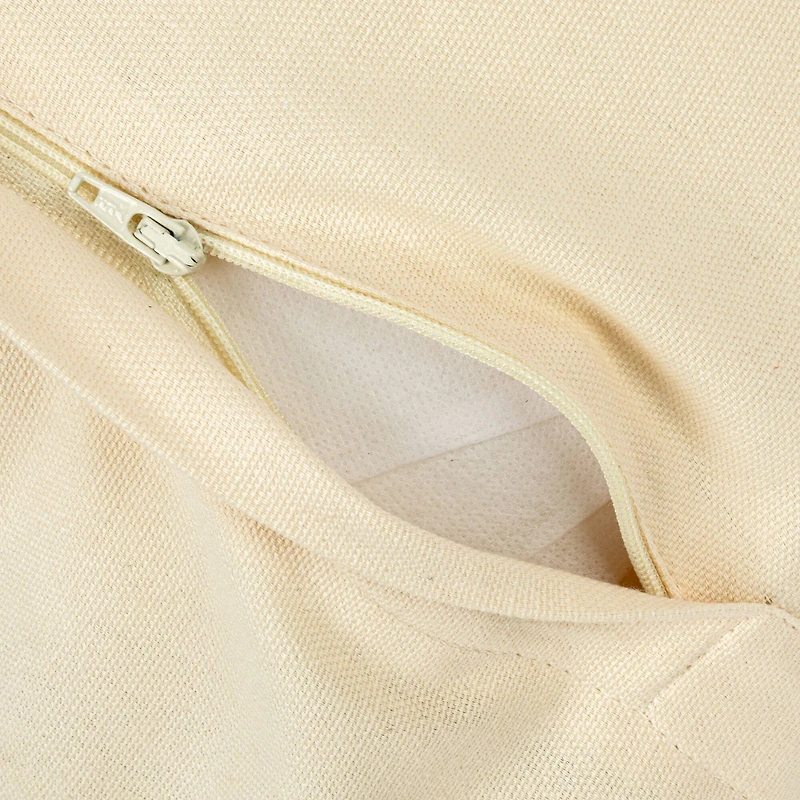 Hello Honey® Brown & Natural Square Print Pillow