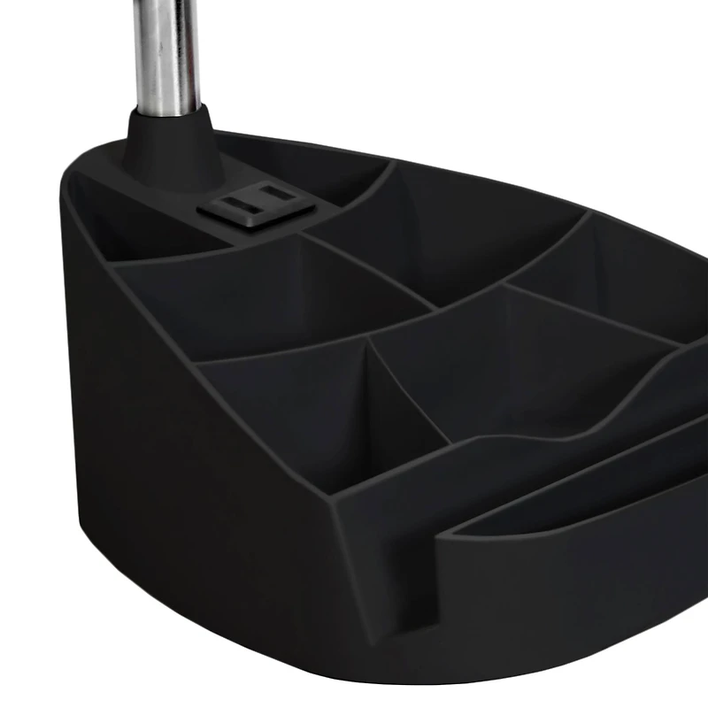 LimeLights 18.5" Gooseneck Desk Lamp with Tablet Stand and Charging Outlet