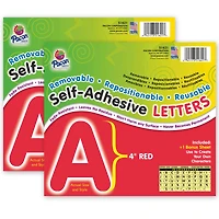 Pacon® 4" Red Puffy Self-Adhesive Letters, 2 Packs of 156