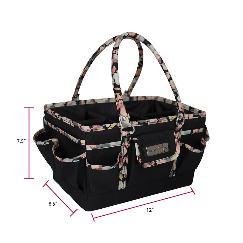 Everything Mary Black Floral Deluxe Store & Tote