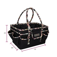 Everything Mary Black Floral Deluxe Store & Tote