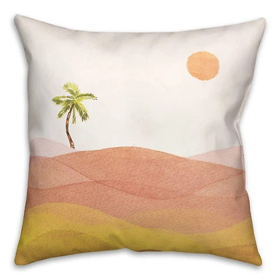 Watercolor Desert 18" x 18" Throw Pillow