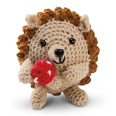 6 Pack: Intermediate Hedgehog Amigurumi Crochet Kit by Loops & Threads®
