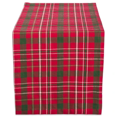DII® 108" Tartan Holly Plaid Table Runner