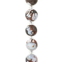 Amber Round Agate Stone Beads, 10mm by Bead Landing™