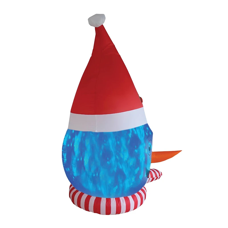 8ft. Inflatable Snowman Head with Shimmer Light