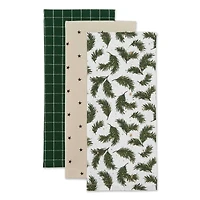 DII® Assorted Holiday Greenery Dishtowel Set