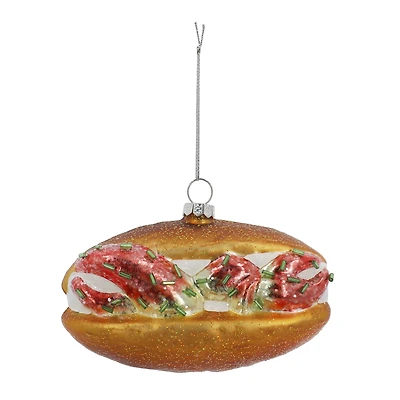 4.5" Lobster Roll Glass Ornament by Ashland®